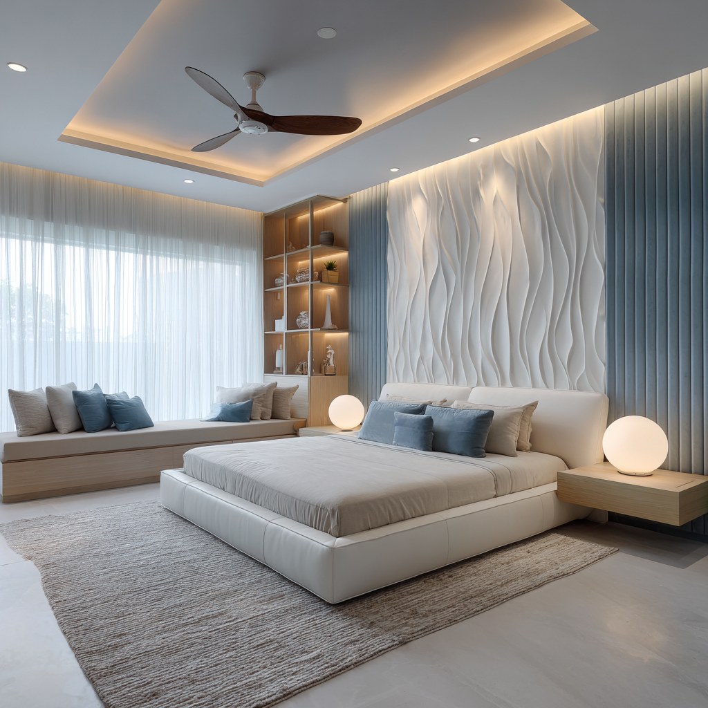 Minimalist bedroom interior