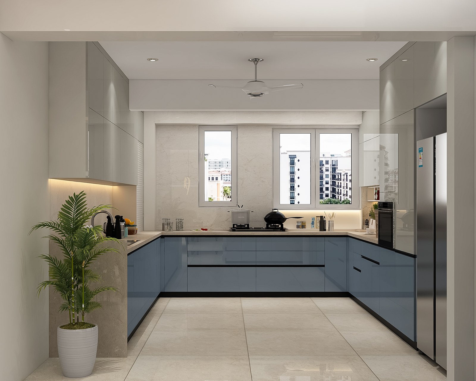 Modular kitchen interior